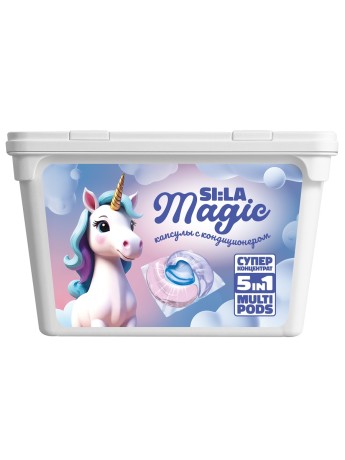 Капсулы для стирки SI:LA Magic Единорог (бокс 36шт)