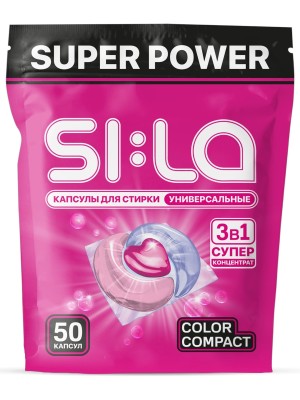 Капсулы для стирки SI:LA Pods (дой-пак 50шт)