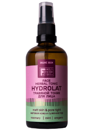 Травяной тоник для лица "Матовая кожа и сужение пор" 100мл