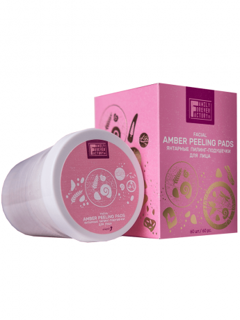 Янтарные пилинг-подушечки для лица 60шт